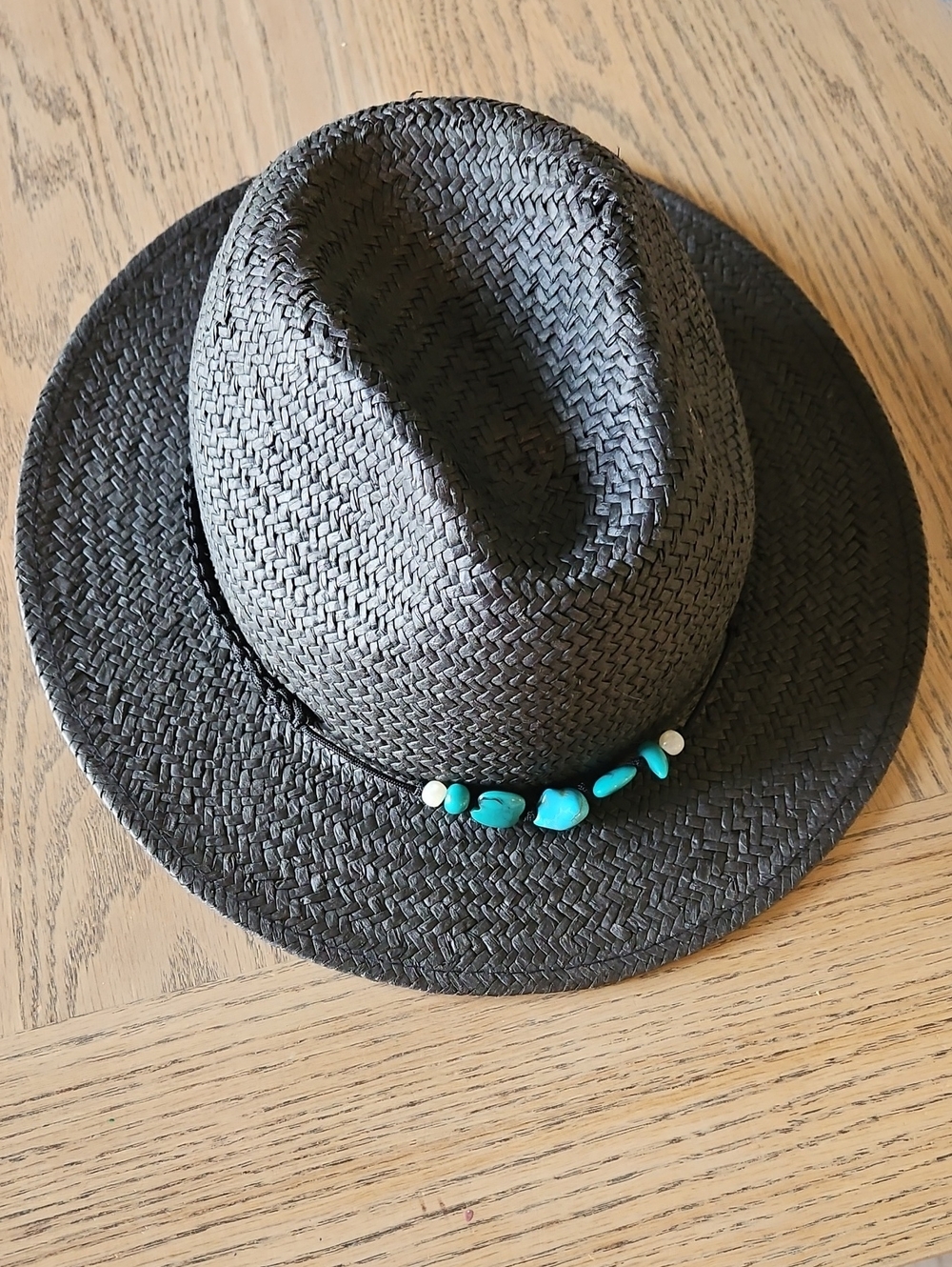 Kendra Scott Lincoln Cattleman Straw Stone Hat